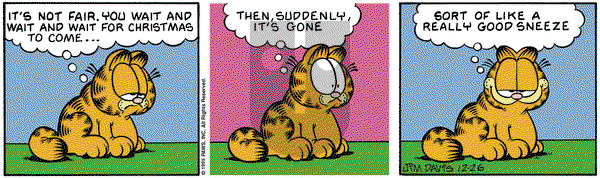 Garfield on Tuesday December 26, 1995 Comic Strip