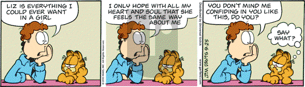 Garfield - Saturday September 25, 2010 Comic Strip