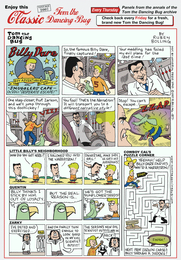 Tom the Dancing Bug on Thursday January 12, 2017 Comic Strip