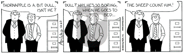 The Born Loser on Tuesday December 23, 2003 Comic Strip