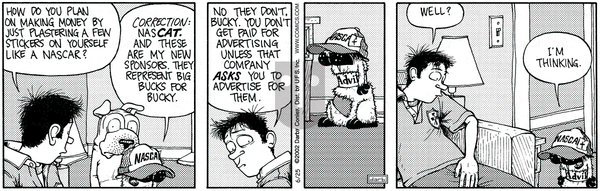 Get Fuzzy - Tuesday June 25, 2002 Comic Strip