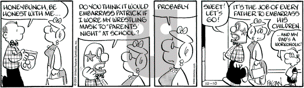 Drabble on Wednesday October 10, 2001 Comic Strip