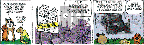 Over the Hedge on Saturday February 9, 2008 Comic Strip