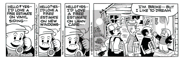 Nancy on Friday May 15, 1998 Comic Strip