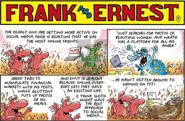 Frank and Ernest on Sunday July 15, 2018 Comic Strip