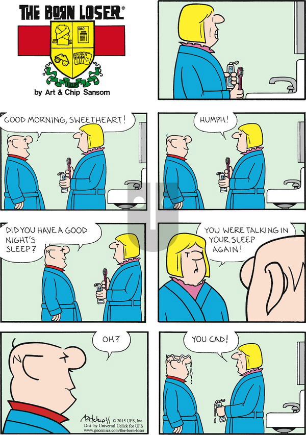 The Born Loser on Sunday March 1, 2015 Comic Strip