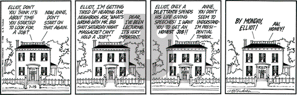 Doonesbury on Monday July 15, 1974 Comic Strip