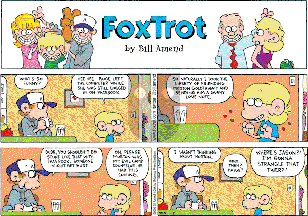 FoxTrot on Sunday November 8, 2009 Comic Strip