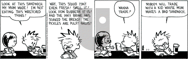 Calvin and Hobbes - Friday February 3, 2023 Comic Strip