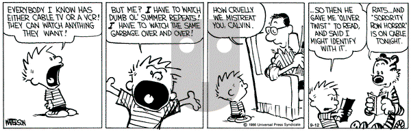 Calvin and Hobbes on Friday February 13, 1998 Comic Strip