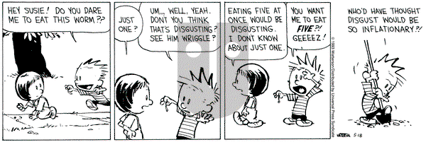 Calvin and Hobbes on Tuesday May 18, 1993 Comic Strip