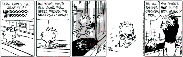 Calvin and Hobbes on Saturday February 2, 1991 Comic Strip