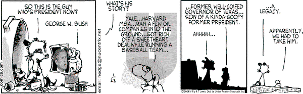 Over the Hedge on Thursday January 22, 2004 Comic Strip