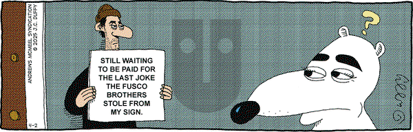The Fusco Brothers on Wednesday April 2, 2025 Comic Strip