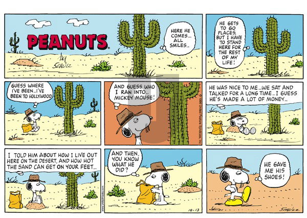 Peanuts on Sunday October 13, 1996 Comic Strip
