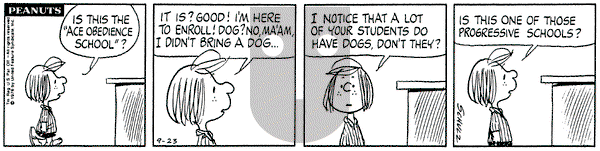 Peanuts on Thursday September 23, 1976 Comic Strip