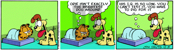 Garfield on Friday December 5, 1986 Comic Strip