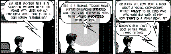 The Boondocks on Wednesday October 23, 2002 Comic Strip