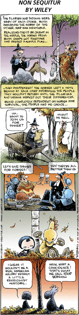 Non Sequitur on Sunday November 30, 2003 Comic Strip