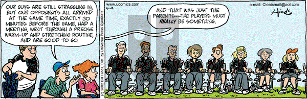 Cleats on Tuesday April 9, 2002 Comic Strip