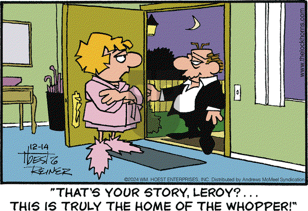 The Lockhorns - Saturday December 14, 2024 Comic Strip