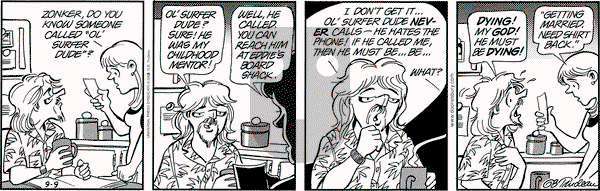 Doonesbury on Monday September 9, 2002 Comic Strip
