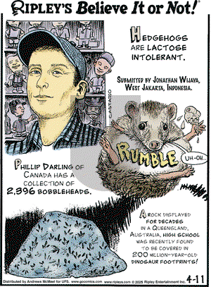 Ripley's Believe It or Not on Friday April 11, 2025 Comic Strip