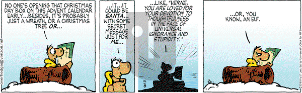Over the Hedge on Thursday December 8, 2016 Comic Strip