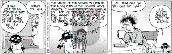 Get Fuzzy on Thursday January 29, 2004 Comic Strip