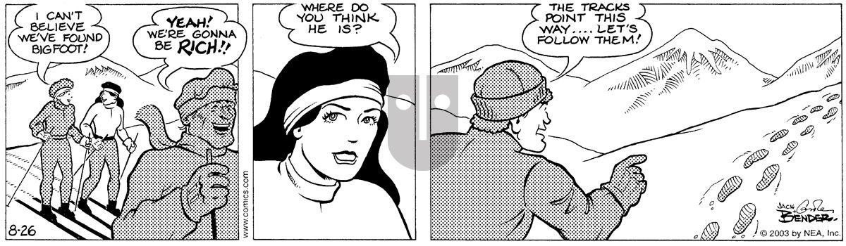 Alley Oop - Tuesday August 26, 2003 Comic Strip