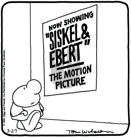 Ziggy - Tuesday March 27, 1990 Comic Strip