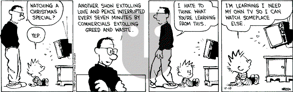 Calvin and Hobbes - Monday December 10, 1990 Comic Strip