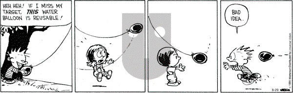 Calvin and Hobbes on Saturday August 29, 2015 Comic Strip