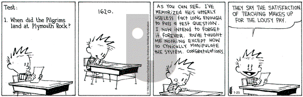 Calvin and Hobbes - Thursday January 25, 2024 Comic Strip