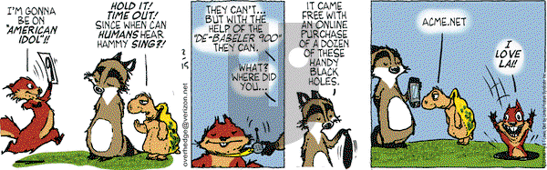 Over the Hedge on Monday February 15, 2010 Comic Strip