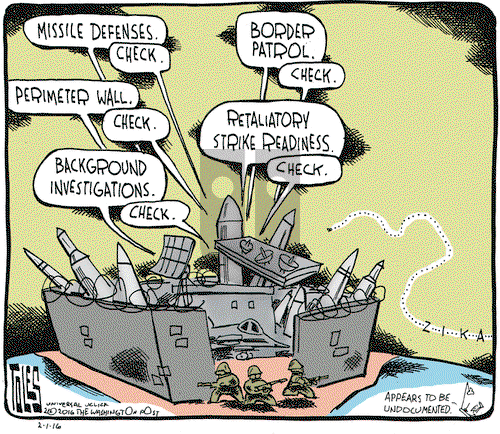 Tom Toles on Monday February 1, 2016 Comic Strip