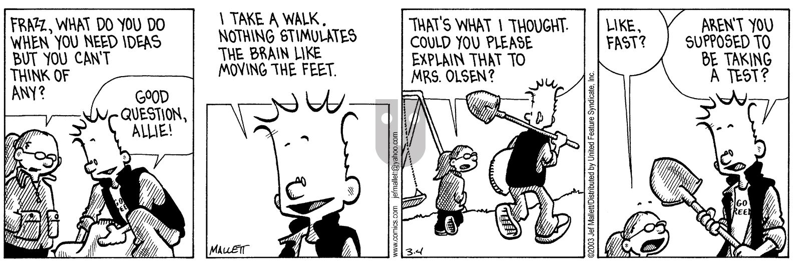 Frazz - Tuesday March 4, 2003 Comic Strip