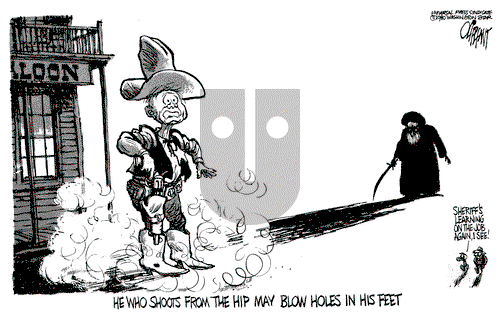 Pat Oliphant on Saturday April 25, 1981 Comic Strip