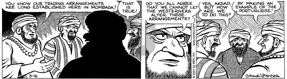 Alley Oop - Friday March 16, 2001 Comic Strip