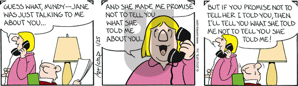 The Born Loser on Monday January 25, 2010 Comic Strip