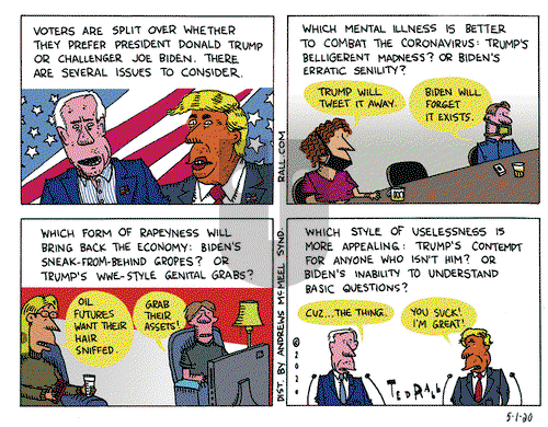 Ted Rall on Friday May 1, 2020 Comic Strip