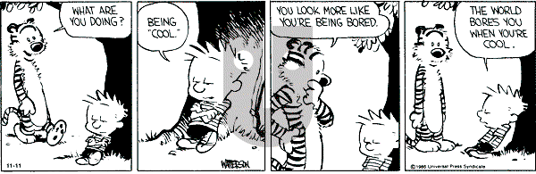 Calvin and Hobbes - Monday November 11, 1991 Comic Strip