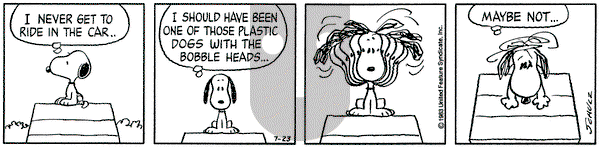 Peanuts on Saturday July 23, 1983 Comic Strip