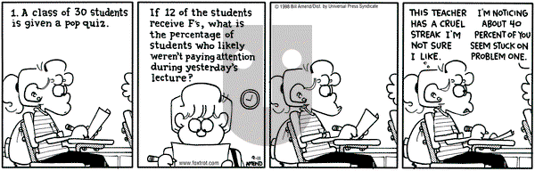 FoxTrot on Saturday October 10, 1998 Comic Strip