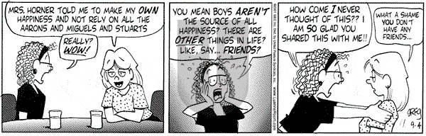 Luann on Tuesday September 4, 2001 Comic Strip