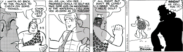 Alley Oop on Friday March 5, 2004 Comic Strip