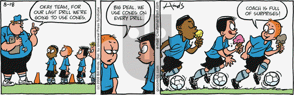 Cleats on Monday August 18, 2008 Comic Strip