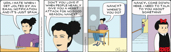 Nancy on Tuesday February 16, 2021 Comic Strip
