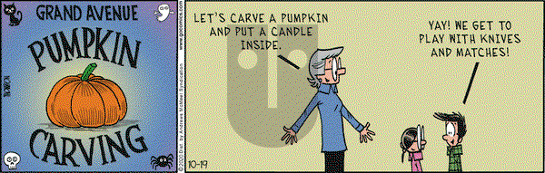 Grand Avenue on Monday October 19, 2020 Comic Strip