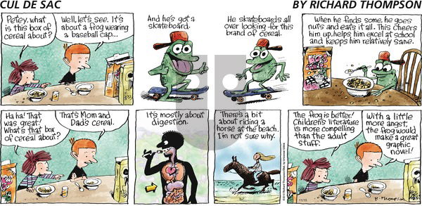 Cul de Sac on Sunday November 15, 2015 Comic Strip